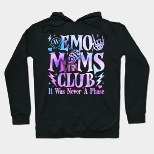 It Was Never A Phase Emo Moms Club Mother's Day Skeleton Hoodie